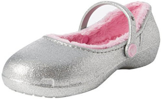 Crocs 203514 silver  Karin Sparkle Lined Clog Kids