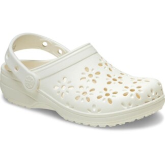 Σαμπό Crocs 210927-0WV chalk Classic Floral Cut Out Clog-Γυναικεία