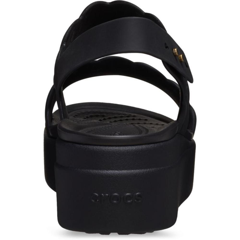 Πέδιλα πλατφόρμες Crocs 209977-060 black Brooklyn Woven Upper LW-Γυναικεία