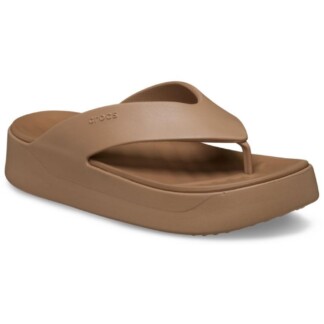 Σαγιονάρες Crocs 209410-2JJ milk Getaway Platform Flip-Γυναικείες