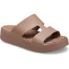 Παντόφλα πλατφόρμα Crocs 209409-2Q9 latte Getaway Platform H-Strap-Γυναικεία