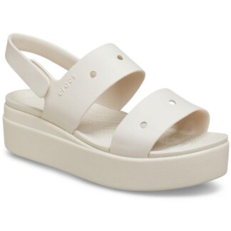 Πέδιλα πλατφόρμες Crocs 210676-160 stucco Brooklyn 4U-Γυναικεία