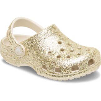 Σαμπό Crocs 211940-0LH sandstone Classic Chunky Glitter Clog T-Παιδικά